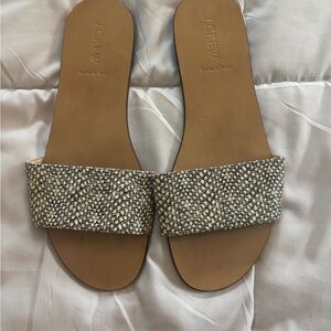 J. Crew Tan Sandals with Minimalist Design